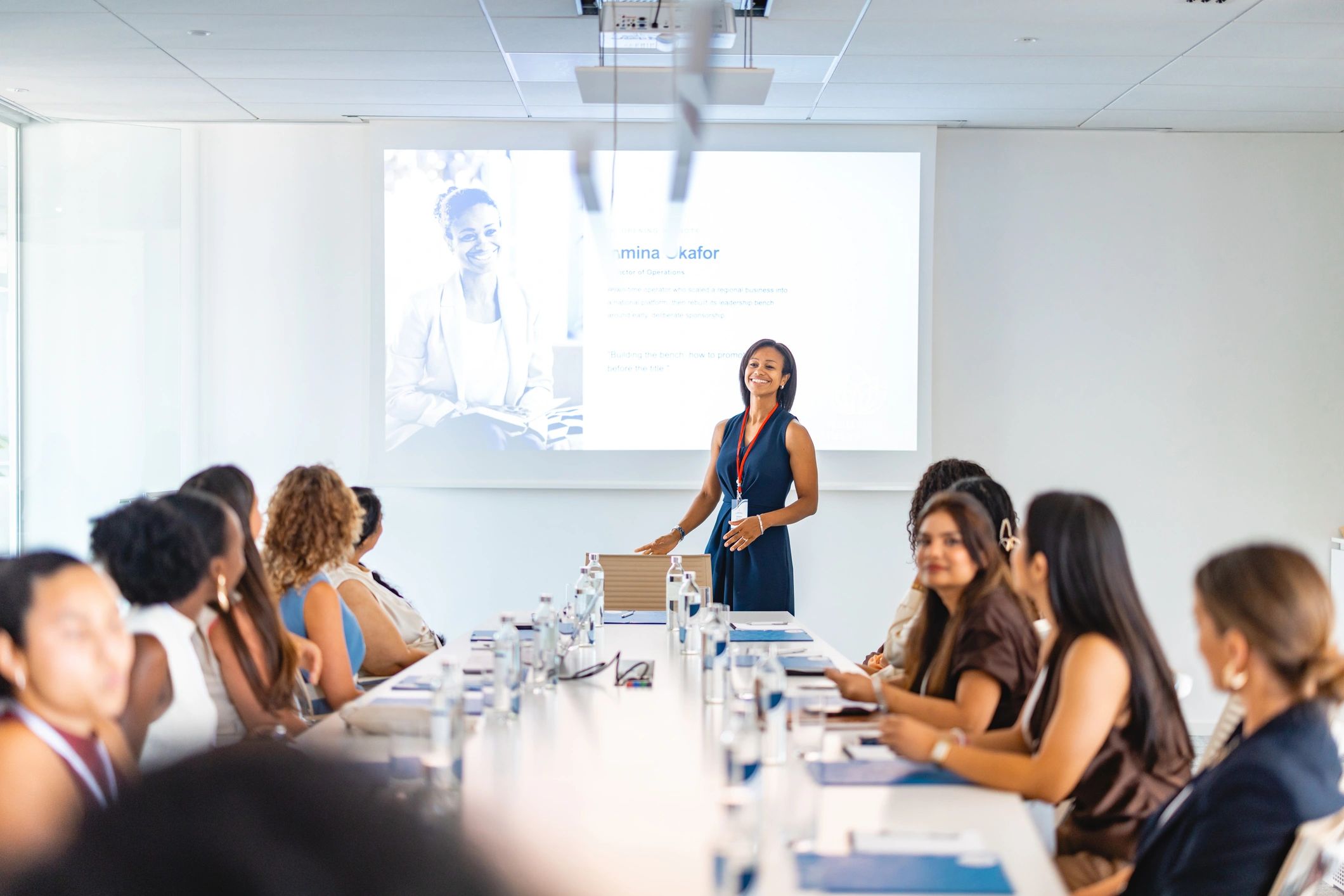 Professional team participating in a workshop